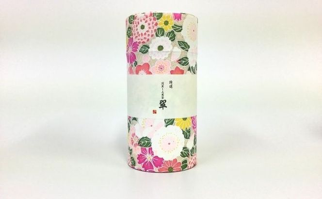 特選 深蒸し上煎茶《翠》貼缶 箱ギフト（200g×1缶）