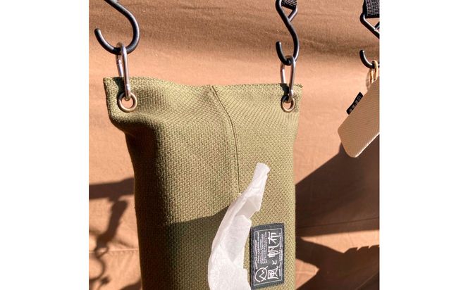 香川県産 丈夫でやさしい綿の手触り 帆布のティッシュ＆ペーパータオルケース ブラウン、１点 372013_LJ009VC03