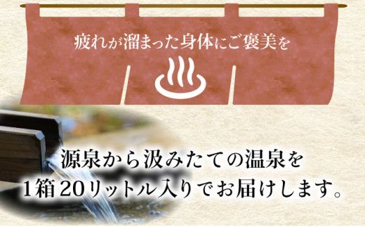 自宅で温泉入浴　登別カルルス温泉 20L×3箱
