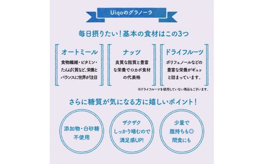 ザクザク!手作りグラノーラ 400g×3種【Uiqo】_HA1121