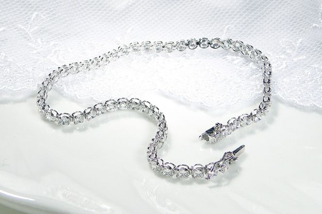 pt900【3.0ct】ダイヤモンド テニス ブレスレット CSBL00018-pt SWAV080