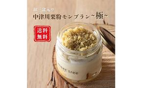 meet tree特製 和三盆入り「NAKATSUGAWA栗粉モンブラン～極～」 6個入り お店こだわり 溶けるようなふわふわ食感 F4N-0198