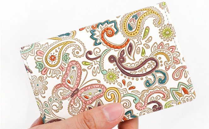 パスケース ペイズリー 文庫屋大関 名刺入れ カードホルダー 名刺ケース 名刺ホルダー カード入れ 定期入れ 定期ケース 雑貨 生活雑貨 小物 革小物 革製品 本革 日用品 民芸品 工芸品 東京 東京都 墨田区