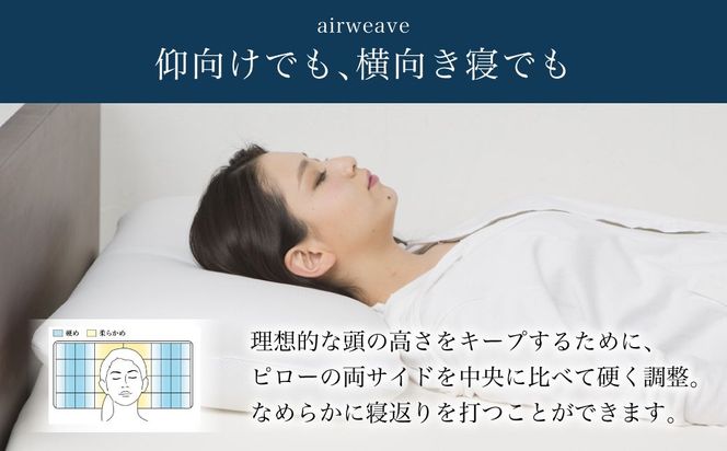 エアウィーヴ ピロー S-LINE 枕 寝具 まくら マクラ 睡眠 快眠 洗える 洗濯 洗濯可