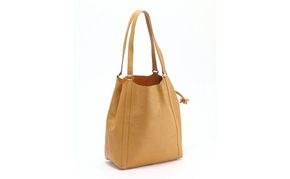 レディース本革バッグLサイズ 7M6-1012P（・マスタード）