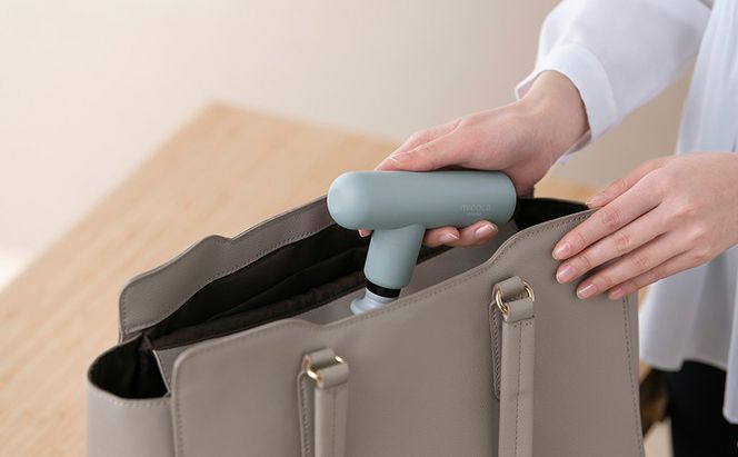 ハンディガン 軽量 MiCOLA ビューティーケアガン FRT-M01-A ブルー  アイリスオーヤマ リリースガン 小型 コンパクト ミコラ ボディケア 充電式 USB-typeC ポーチ付