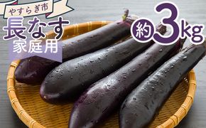 【2026年10月中旬以降発送】長なす ３ｋｇ 家庭用 yr-0072