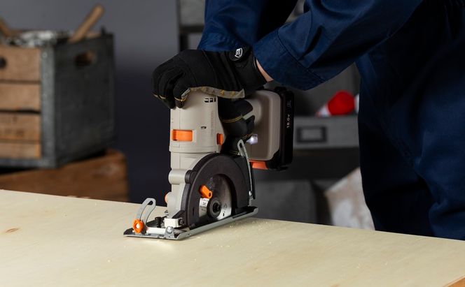 マルチギア 丸ノコヘッド 18V JM18CS サンドベージュ 電動工具 電動丸ノコ 丸鋸 18V マルチギア専用ヘッドパーツ コードレス のこ刃 レンチ 平行定規 取り付け簡単 工具 DIY アイリスオーヤマ