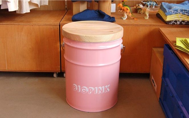 【BIG PINK】CANSTOOL 1台 糸島市 / スリークラウド [ASB011] スツール 収納 木製 おしゃれ 北欧 椅子 いす チェア