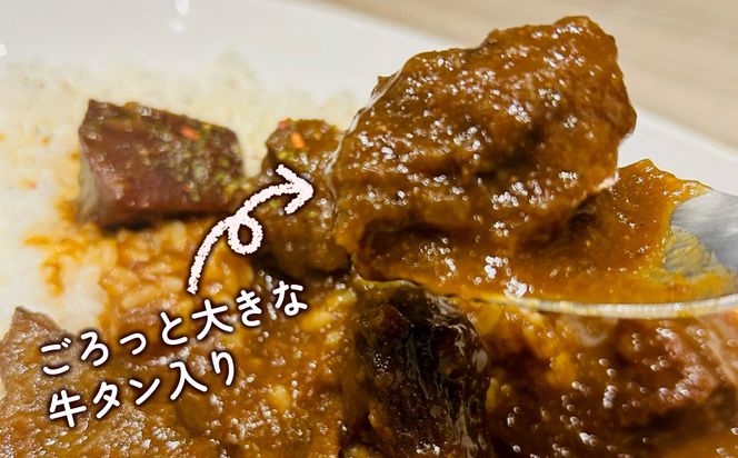 牛タン カレー 2パック セット 牛 牛肉 肉 ビーフ カレーライス 冷凍 北海道 新ひだか町