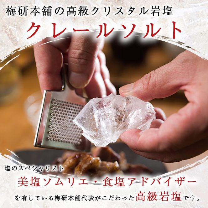 クレールソルト(あら塩・1kg) クリスタルソルト 岩塩 塩 食塩 調味料 ミネラル 小粒塩 熱中症対策【梅研本舗ジャパン】akn047-04