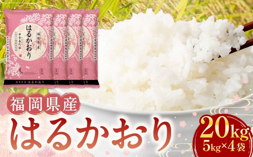 [令和7年産]はるかおり 精米 20kg [2025年10月上旬以降順次発送] / ふるさと納税限定 ふるさと納税限定品 お米 米 白米 食品 ご飯 飯 九州 福岡県 香春町