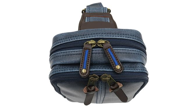 レトロボディバッグ ネイビー ( No.4977-60 ) / ボディバッグ 豊岡 職人手作り 仕分け収納 2層構造 通気性 シンプル ワンショルダー 日本製 メンズ レディース バッグ かばん 鞄 木和田株式会社