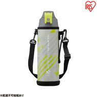 水筒 キッズ 1L 直飲み 真空断熱ダイレクトボトル DBR-1000 グレー アイリスオーヤマ 1リットル 子供 マグボトル おしゃれ 軽量 保冷 運動会 部活 スポーツ