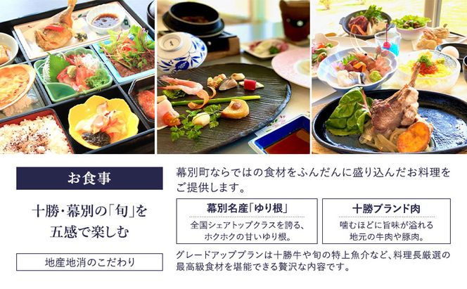 【平日限定】十勝ナウマン温泉 ホテルアルコ 一泊二食宿泊券 グレードアップ 1名様分【 北海道 幕別町 十勝 ナウマン温泉 ホテルアルコ 宿泊券 1名 平日限定 一泊二食 豪華 グレードアップ 温泉 】