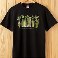 世界で唯一!着る山菜!!【山菜図鑑Tシャツ・黒】綿100% 半袖 ファッション メンズ レディース 洋服 新潟 