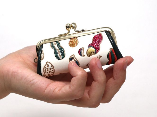 【文庫屋大関】印鑑ケース　ピーナッツ【皮革工芸品】 ファッション小物 民芸品 