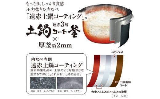タイガー魔法瓶 圧力IHジャー 炊飯器 JPV-C180KG 1升炊き【家電 炊飯器 炊きたて 炊飯ジャー 粒立ち 土鍋 ふっくら ごはん おいしい あまい 大阪府 門真市 】 272230_AZ028