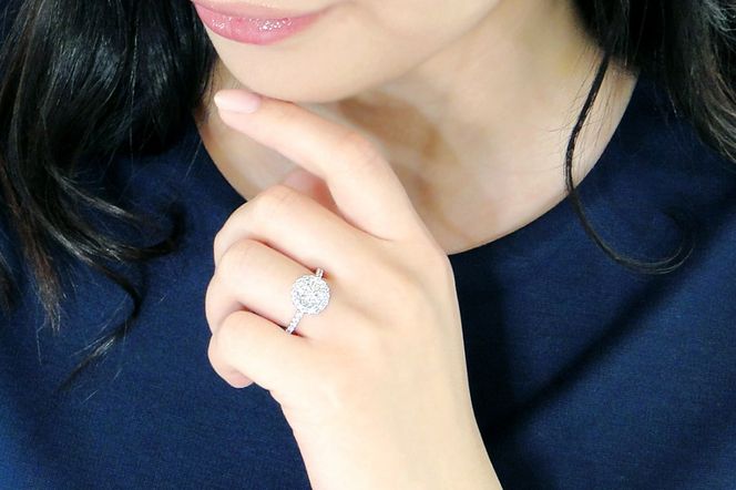 pt950 超大粒 1.0ct ダイヤモンド リング【1.65ctUP】  /【中央宝石研究所鑑定書付】 CSR0237-pt SWAV077