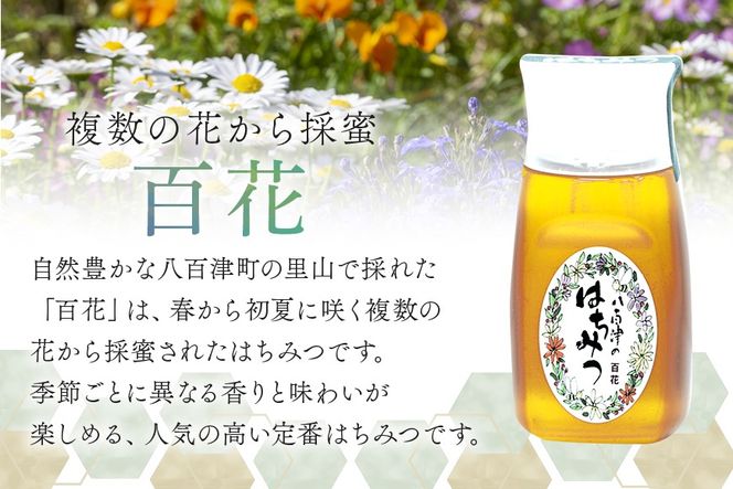 はちみつ 使いやすいプラ容器入り 非加熱生はちみつ 百花 300g 3本 純粋生はちみつ 375