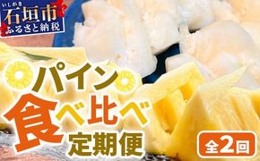 【マツコの知らない世界で絶賛！】《2026年4月～7月順次発送》【先行予約】パイナップル好きにおすすめ！満足のパイナップル2品種定期便【 沖縄 石垣 ピーチ ホワイトココ 完熟 セット フルーツ デザート 食べ比べ 定期便 TV テレビ 紹介 マツコ 】 TF-35_R8