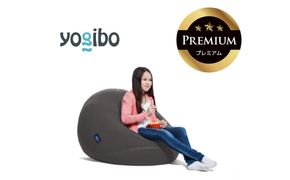 Yogibo Drop Premium（ヨギボー ドロップ プレミアム）＜ダークグレー＞【ビーズクッション ビーズ 座椅子 椅子 クッション ビーズソファー ビーズソファ 新生活 プレゼント インテリア 家具 ベッド ゲーム】-[G763-10]
