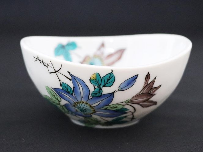 九谷焼　3.5号小鉢揃　鉄仙 （5枚セット）a01 食器 キッチン雑貨 キッチンアイテム 雑貨 小物 お皿 食卓 テーブルコーディネート 