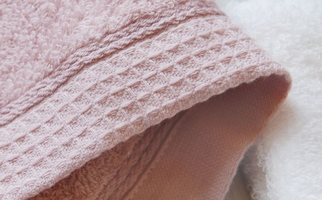 099H4061 泉州タオル「モアフラン」バスタオル 3枚 スモーキーピンク