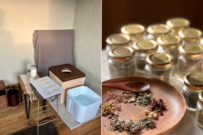 ハーブボール セラピー 割引チケット 5,000円分 [和のか 長野県 池田町 48110810] リラクゼーション よもぎ蒸し 植物療法