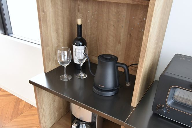 グラーデ 60 レンジボード NA【ナチュラル 完成品 特殊鋼板 家電収納 食器収納 耐熱 耐傷】(H062344)