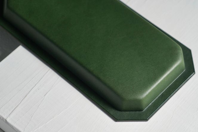 本革 レザートレー グリーン｜革 レザー ステーショナリー インテリア 文房具 メンズ レディース 男女兼用 田村製作所 大阪府守口市 [2304]