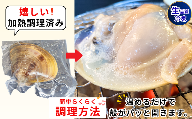 岬だよりの＜個包装＞大粒!天然はまぐり(特特大サイズ)170g前後×5個入り