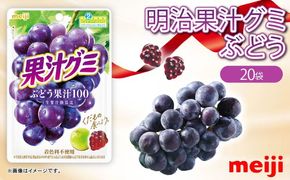 明治 果汁グミ ぶどう 54g × 20個 グミ 葡萄 ブドウ お菓子 おやつ フルーツ 果物 果汁 詰め合わせ 詰合せ セット 人気 まとめ買い 明治 静岡県 藤枝市