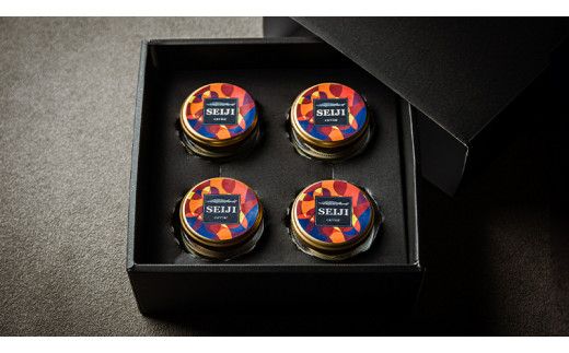 SEIJI caviar ( キャビア ) 30g × 4個 贅沢 高級 国産 魚卵 魚介類 世界三大珍味 CAVIAR 贈答用 ギフト 贈り物 記念日 冷凍 [DJ017us]