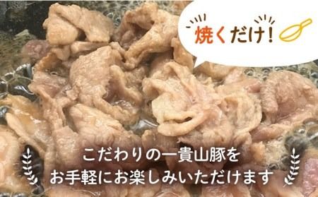 焼くだけ定番おかず！一貴山豚生姜焼き4個 いきさん牧場 《糸島》[AGB004] 生姜焼き 冷凍 焼くだけ 豚肉 おかず 肉料理 スタミナ 丼 ご飯