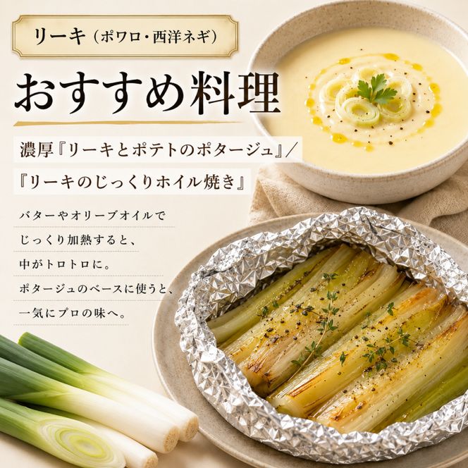 小笠原農園の有機野菜 2種詰合せ（北海こがね3kg・リーキ3kg）北海道 十勝 幕別《2026年秋出荷先行予約》【 野菜 芋 じゃがいも 北海こがね ねぎ ネギ リーキ セット 】