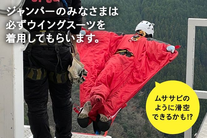 207.【高さ215ｍ】日本一のバンジージャンプ「岐阜バンジー」体験券　１名様分