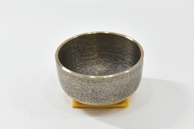 京都・二方屋「舞妓りん（MY CORIN）ガラスハート＜金箔＞」〈工芸品おりん音色インテリアおしゃれ仏具リフレッシュガラスハート雑貨日用品〉 