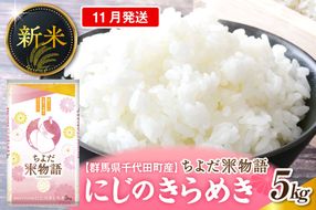 2026年11月発送【令和8年度産】群馬県千代田町産 にじのきらめき 5kg×1袋 (精米) 群馬県 千代田町