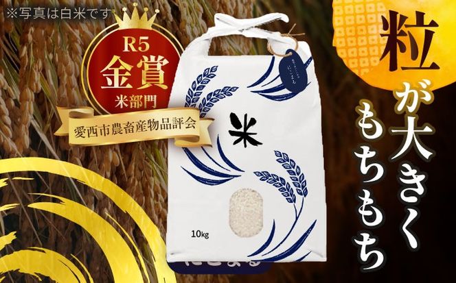 令和6年産　新米　愛知県産にこまる　玄米10kg　特別栽培米　ご飯　玄米／戸典オペレーター[AECT019]