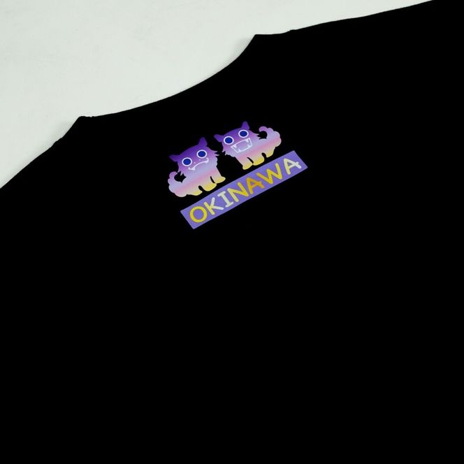 沖縄市 マンホールTシャツ エイ坊 (黒 / Sサイズ) Tシャツ 半袖 キャラクター メンズ レディース 沖縄市 黒色 沖縄市 / 株式会社TAK JAPAN[BCDK002-01]