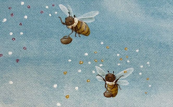 絵画「マーガレットのステージ」 糸島市 / 工房はーべすと[AYA081]