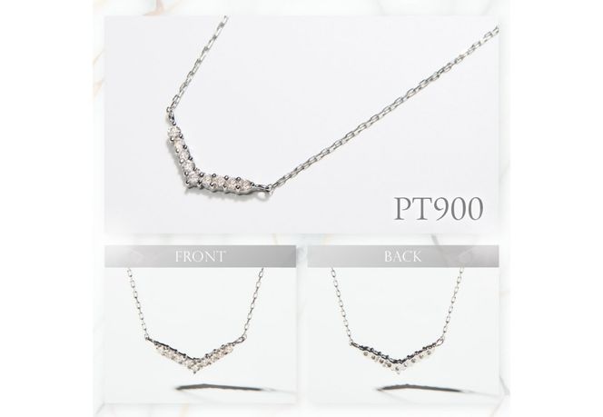 【選べる地金 PT(プラチナ)/K18イエローゴールド/K18ピンクゴールド】ダイヤモンドペンダント（Vライン） PT MJ-1124/K18YG MJ-1125/K18PG  MJ-1126  ペンダント ダイヤモンド ジュエリー ネックレス ダイヤ アクセサリー 品質保証書付き 山梨 富士吉田