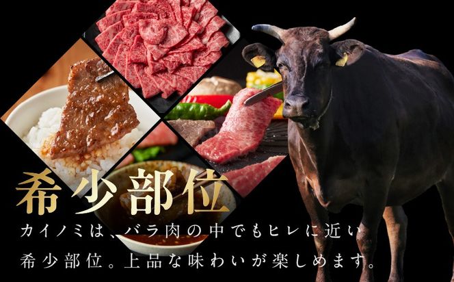 mrz0444 【氷温熟成×極味付け】黒毛和牛 カイノミ 焼肉用 300g【小分け 300g×1P 牛肉 かいのみ 赤身 希少部位】
