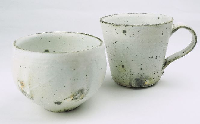 粉引ほっこり湯呑M 粉引マグカップ　セット 食器 雑貨 日用品 