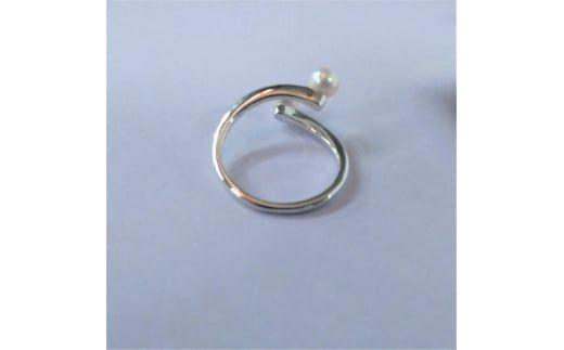 80-09伊勢志摩あこや本真珠リング・ベビーツイン