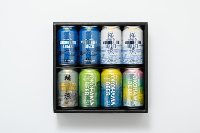 横浜ビール 缶ビール 6種類 8缶詰め合わせ | バラエティ セット お楽しみ 飲み比べ 詰合せ 黒ビール 白ビール ピルスナー セッションIPA お酒 350ml