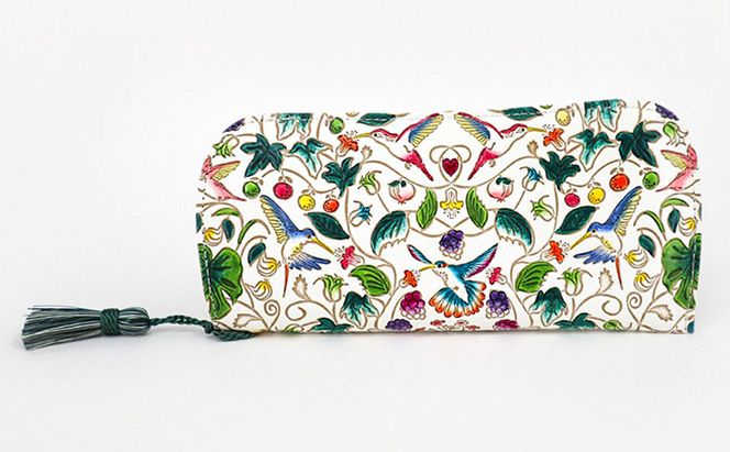 【文庫屋大関】メガネケース　ハチドリの憂鬱　【皮革工芸品】 ファッション小物 民芸品 