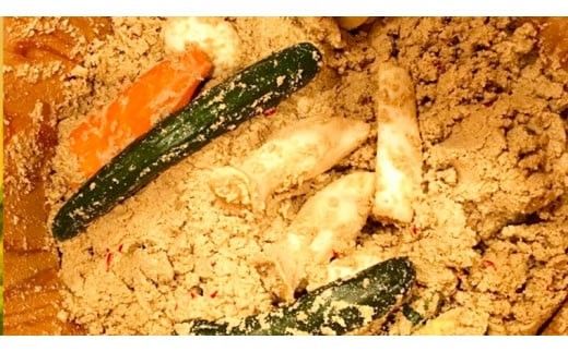 菜香やの(オーガニック)ミルキークィーン米ぬか床とぬか漬けセット[BJ003ci]