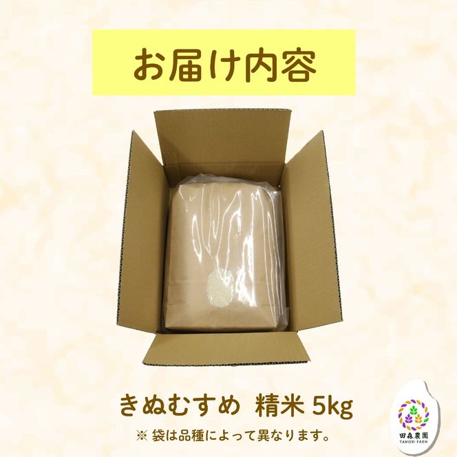 お米 きぬむすめ 5kg 農家直送 特別栽培米 精米 令和7年度産 お米 新生活 贈り物 人気米 ご飯 白米 コメ 贈答 静岡県 藤枝市